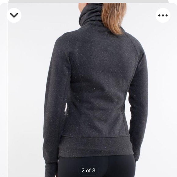 Lululemon Cuddle Up Jacket
Heathered Deep Coal with shimmer - Picture 2 of 4